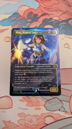 Yuna, Hope of Spira - Chocobo Track Foil - Borderless NM, English MTG Final Fant - Image 1