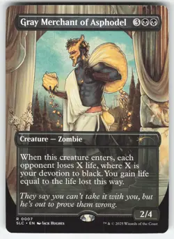 Gray Merchant of Asphodel 7 R MTG Secret Lair Countdown Kit NM - Image 1