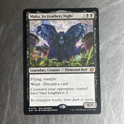 MTG Maha, Its Feathers Night 100 Regular Bloomburrow BLB Mythic - Image 1