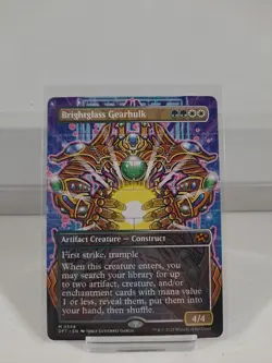 Magic The Gathering Brightglass Gearhulk Aetherdrift Borderless Mythic - Image 1