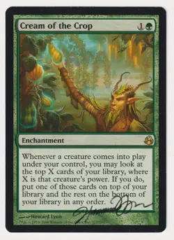 Signed Cream of the Crop MP Morningtide Artist Howard Lyon 2008 MTG Magic Rare! - Image 1