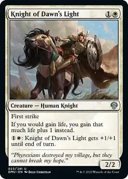 Knight of Dawn's Light 023 MTG Dominaria United Uncommon NP - Image 1