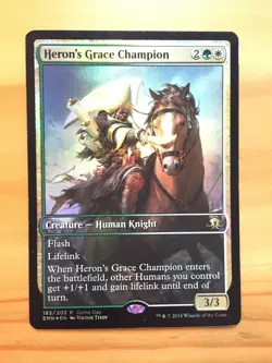 Mtg Game Day Promos Heron's Grace FOIL NM/SP - Image 1