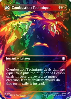 Combustion Technique (Borderless) Avatar: The Last Airbender NM MTG Foil - Image 1