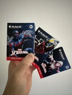 NYCC 2025 - Magic The Gathering Spiderman 3 Welcome Deck Set W PROMO! - Image 1