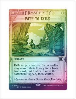 1x Path to Exile, Foil, Showcase Art, Magic MTG NM - Image 1