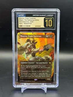 CGC Pristine 10 Muerra, Trash Tactician Raised Foil Bloomburrow Magic MTG 0352 - Image 1