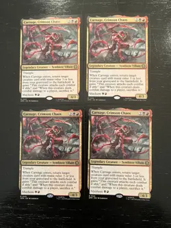 Carnage, Crimson Chaos X4X NM/M Marvel’s Spider-Man SPM Magic Gathering MTG - Image 1