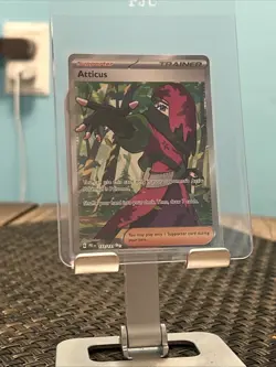 Pokemon TCG Atticus Trainer Prismatic Evolutions Ultra Rare Card 133/131 - Image 1