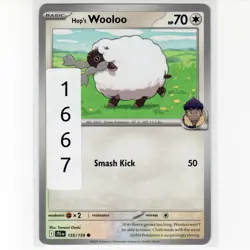 Pokemon TCG Hop's Wooloo 135/159 Sv09: Journey Together Regular Card EN-NM 2025 - Image 3