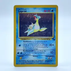 Pokemon TCG Karte - Lapras - 10/62 Holo Rare - Fossil Set Deutsch - Image 1