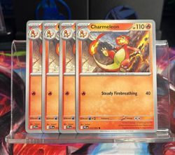 [4x Playset] Charmeleon 012/094 ME02: Phantasmal Flames Pokemon TCG - Image 1