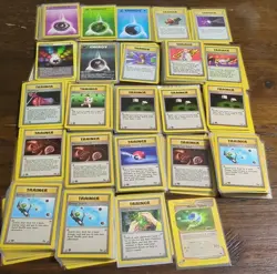 Vintage Pokemon Trainer and Energy Lot 244 1st Edition,74 Rares 45 Shadowless - Image 1