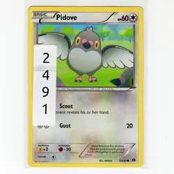 Pokemon TCG Pidove 83/99 BW Next Destinies Regular Common Card EN-LP 2012 - Image 3