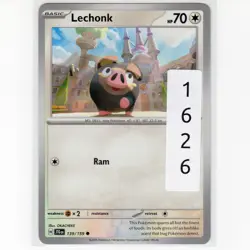 Pokemon TCG Lechonk 139/159 SV: Journey Together Regular Common Card EN-NM 2025 - Image 3