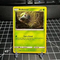 Bulbasaur Pokemon Detective Pikachu Card 1/18 Holo TCG NM Raw 2019 - Image 1