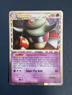 Pokemon TCG Slowking Prime 85/90 Undaunted Rare Holo LP - Image 1