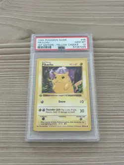 1999 Pokemon Base Set Shadowless 1st Edition Yellow Cheeks Pikachu #58 PSA 10 - Image 1