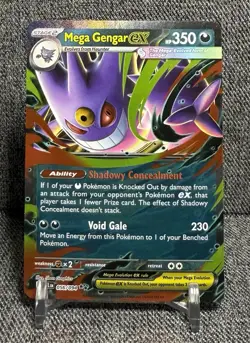 2025 Pokemon Phantasmal Flames Mega Gengar EX NM Double Rare 056/094 ME02 - Image 1