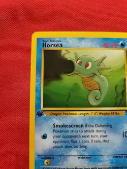 Pokemon: Horsea 1st Edition #49/62 Fossil 1999 Vintage WOTC Non-holo - LP - I133 - Image 3