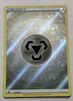 Pokemon Crown Zenith Metal Energy 159/159 Textured Full Art Holo NM - Image 1