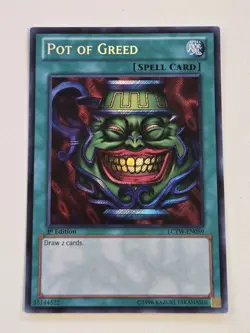 Pot of Greed LCYW-EN059 1st Edition Secret Rare Yugioh Legendary Collection 3 NM - Image 1