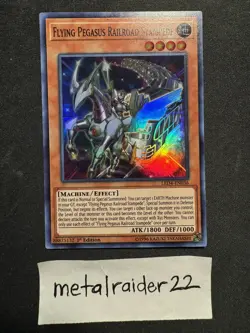 Yugioh Flying Pegasus Railroad Stampede LED4-EN036 Near Mint 1st Edition - Image 1