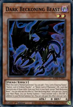 Dark Beckoning Beast - Super Rare 1st Edition RA03-EN027 - NM - YuGiOh - Image 1