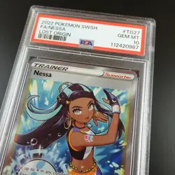 PSA 10 Nessa TG27/TG30 Lost Origin Holo Full Art Trainer Graded Pokemon Card - Image 2
