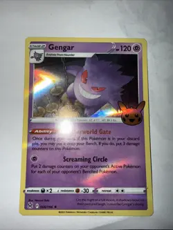 NEW! POKEMON GENGAR HOLO TRICK OR TRADE HALLOWEEN 2023 TRADING CARD 066/196 - Image 2
