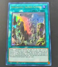Yu-Gi-Oh! Swordsoul Sacred Summit Ultra Rare Spell Card MAMA-EN042 NM - Image 1