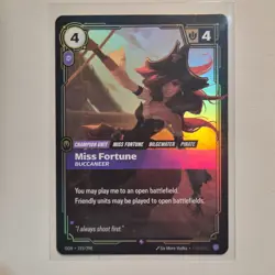 Foil Riftbound Miss Fortune Card Origins OGN 193/298 League Of Legends English - Image 1
