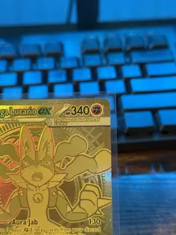 Pokemon Mega Lucario EX Ultra Rare 188/132 Pokemon Card Near Mint English TCG - Image 2