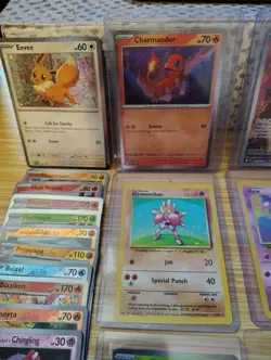 Huge Pokemon Card Lot Promo Vintage Modern 35 Holo Meowth Eevee Mew Ex V Base - Image 2