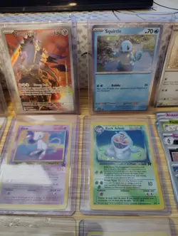 Huge Pokemon Card Lot Promo Vintage Modern 35 Holo Meowth Eevee Mew Ex V Base - Image 4