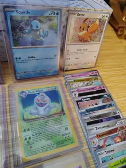 Huge Pokemon Card Lot Promo Vintage Modern 35 Holo Meowth Eevee Mew Ex V Base - Image 5