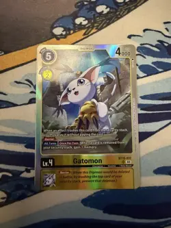 Gatomon BT15-037 SR Digimon Card Game - Image 1