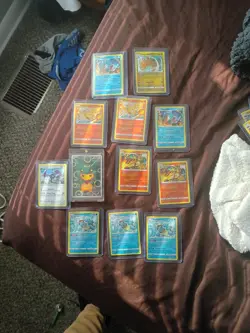 12 Card Lot Of Used Pokemon Cards - Image 1