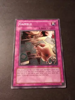 Yu-Gi-Oh! Gamble Common Trap Card PSV-053 LP - Image 1
