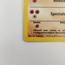 Pokemon TCG Karte Nockchan Hitmonchan 7/102 Base Set Holo Rare Deutsch - Image 3