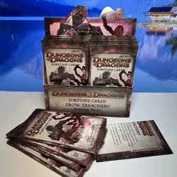 Box of 18 Booster Packs D&D Drow Treachery Fortune Cards Sealed 2012 MtG WotC - Image 1