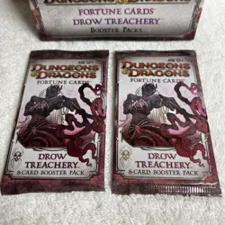 Box of 18 Booster Packs D&D Drow Treachery Fortune Cards Sealed 2012 MtG WotC - Image 4
