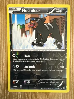 Houndour 55/101 Common Plasma Blast Pokemon Card Reverse Holo NM - Image 1