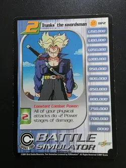 Dragon Ball Z CCG Trunks; The Saiyan Holo Foil Hi Tech Score Card + Swordsman - Image 4