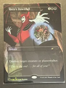 Mtg Secret Lair- Hero’s Downfall -Foil-NM - Image 1