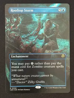 1x MTG Rooftop Storm (Borderless, Foil) - Innistrad Remastered (INR) #306 - Image 1
