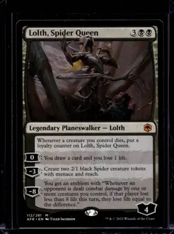 2021 Adventures in the Forgotten Realms Lolth, Spider Queen #112 NM - Image 1