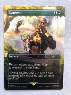 Mtg Carte Magic Secret Lair Marvel Storm Groot Regrowth FOIL English NM - Image 1