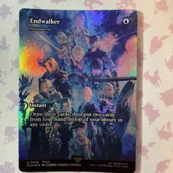 MTG Endwalker - Brainstorm - Foil - Showcase Final Fantasy: Through the Ages - Image 1