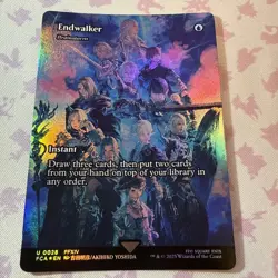 MTG Endwalker - Brainstorm - Foil - Showcase Final Fantasy: Through the Ages - Image 2